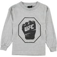 thumbnail image 1 of UFC Boys Distressed Fist Graphic T-Shirt, Grey, Big Kids (8-20), M, 1 of 1