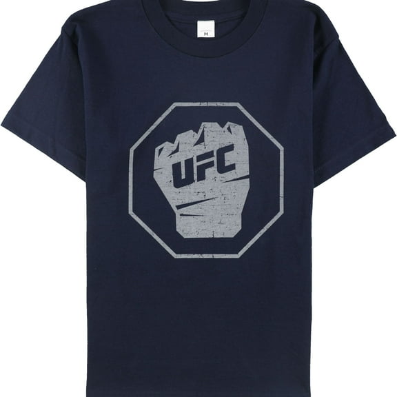 UFC Boys Distressed Fist Inside Logo Graphic T-Shirt, Blue, Big Kids (8-20), XS