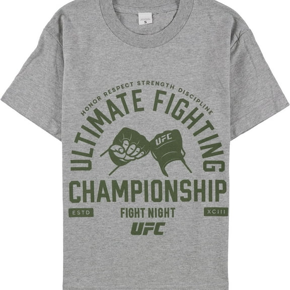 UFC Boys Fight Night Hands Graphic T-Shirt, Grey, Big Kids (8-20), S