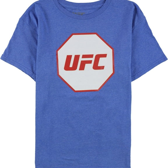 UFC Boys Octagon Logo Graphic T-Shirt, Blue, Big Kids (8-20), XL