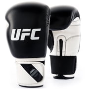 UFC Compact Bag Gloves - L/XL, White/Black - Heavy Bag Training Gloves for Boxing & Mixed Martial Arts, with Form-Fit Ergonomic Hand Compartment