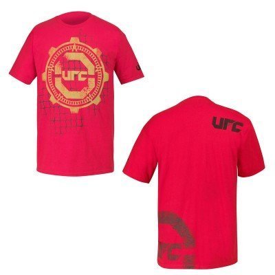 UFC Gears Retro Logo Adult Red T-Shirt