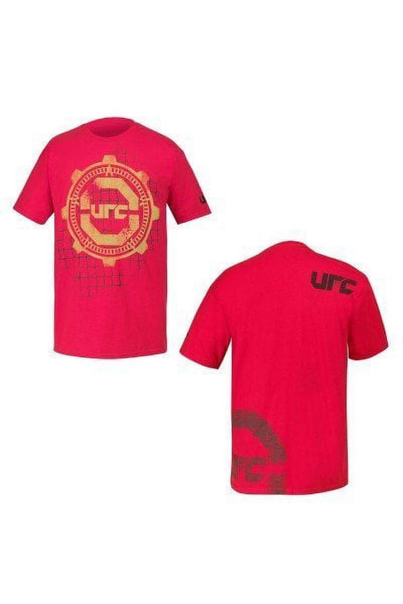UFC Gears Retro Logo Adult Red T-Shirt