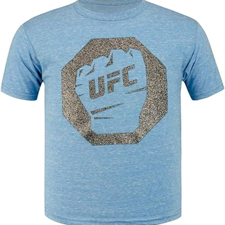 UFC Girls Fist Inside Glitter Logo Graphic T-Shirt, Blue, Little Kids (4-7), 7