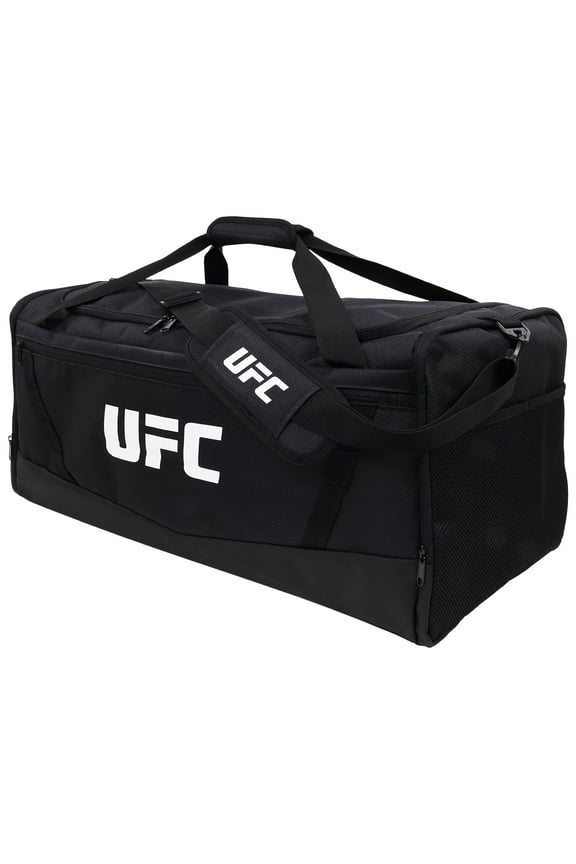 Gym Bag, 25 Inch Extra Large Travel Duffel Bag for Men and Women, Shoe Compartment, MMA Workout Equipment and Sports Accessories, Black