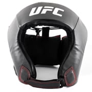 UFC Kobra Adult Head Gear - Black - MMA, Boxing, Combat Sports Sparring Protection - Adjustable Size Safety Helmet