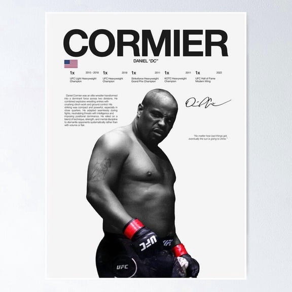 UFC MMA Light Heavyweight Heavyweight Champion Cage Fighting Photo Wall Art, Unframed Poster