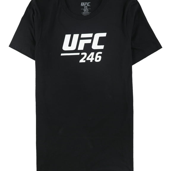 UFC Mens 246 Jan 18 Las Vegas Graphic T-Shirt, Black, Large