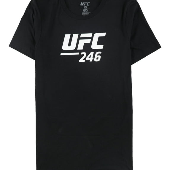 UFC Mens 246 Jan 18 Las Vegas Graphic T-Shirt, Black, Large