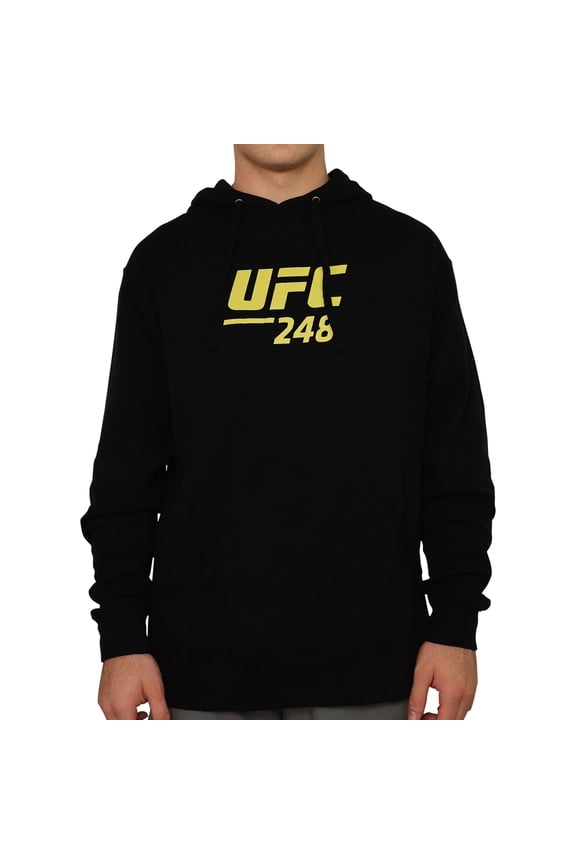 Mens 248 Two Title Fights Hoodie Sweatshirt, Black, Large