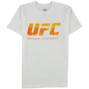 UFC Mens Anaheim California Graphic T-Shirt, White, Small