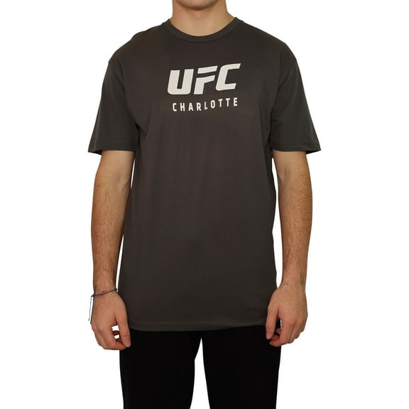UFC Mens Charlotte Jan 27th Graphic T-Shirt, Grey, X-Large