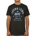thumbnail image 1 of UFC Mens Crown Town Graphic T-Shirt, Grey, Large, 1 of 2
