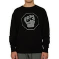 thumbnail image 1 of UFC Mens Distressed Fist Inside Logo Sweatshirt, Black, Medium, 1 of 2