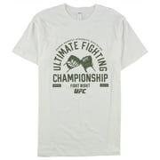 UFC Mens Fight Night Graphic T-Shirt, White, XX-Large