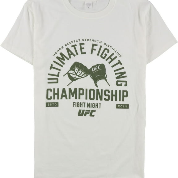 UFC Mens Fight Night Graphic T-Shirt, White, XX-Large