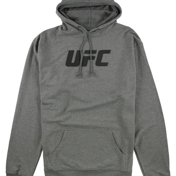 UFC Mens French Terry Pullover Hoodie Sweatshirt, Grey, Small