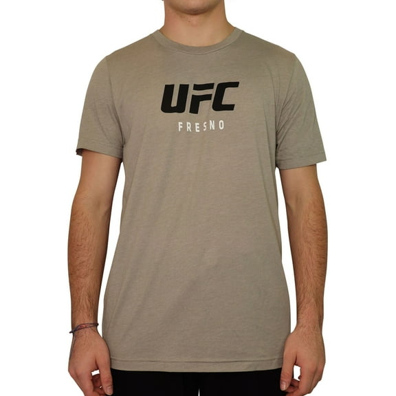 UFC Mens Fresno Graphic T-Shirt, Grey, Medium