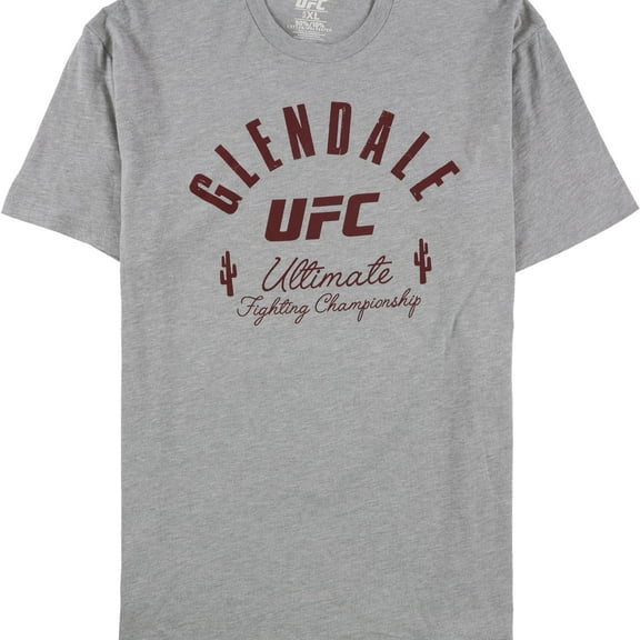 UFC Mens Glendale Graphic T-Shirt, Grey, Small