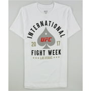 UFC Mens International Fight Week 2017 Graphic T-Shirt, White, Medium