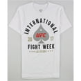 thumbnail image 1 of UFC Mens International Fight Week 2017 Graphic T-Shirt, White, X-Large, 1 of 1