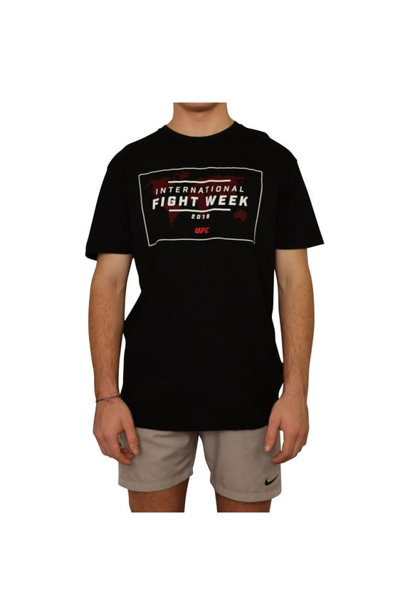 Mens International Fight Week 2019 Graphic T-Shirt, Black, Large