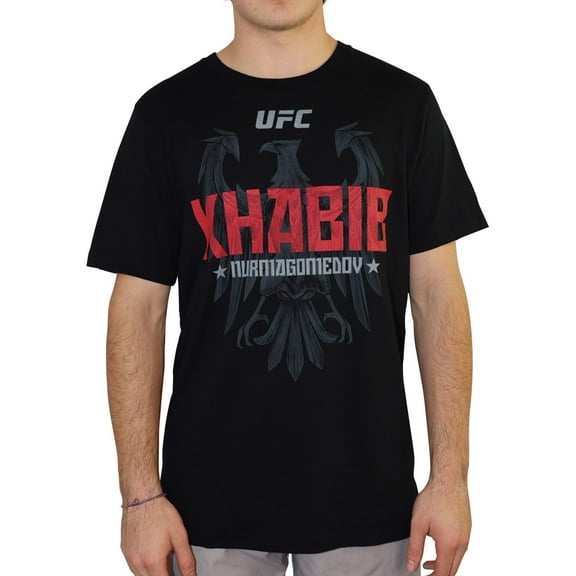 UFC Mens Khabib Red Eagle Graphic T-Shirt, Black, XX-Large