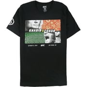 UFC Mens Khabib Vs Conor Graphic T-Shirt, Black, Large
