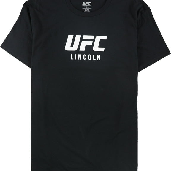 UFC Mens Lincoln Aug 25th Graphic T-Shirt,  BLACK , Black, Small