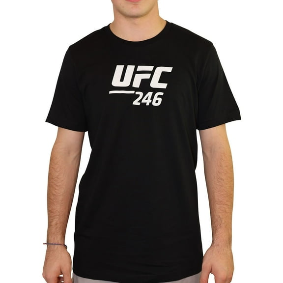 UFC Mens No. 246 McGregor Vs Cowboy Graphic T-Shirt, Black, Small