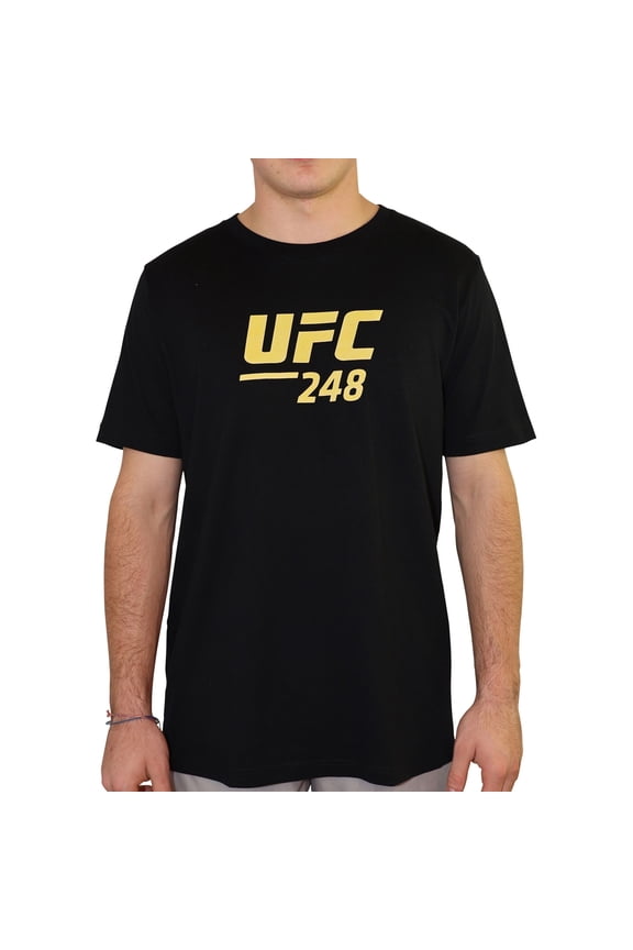 Mens No. 248 Two Title Fights Graphic T-Shirt, Black, Large