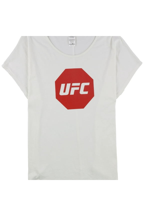 Mens Octagon Logo Graphic T-Shirt, White, Large