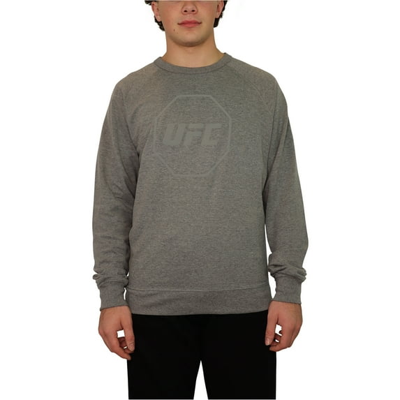 UFC Mens Octagon Logo Sweatshirt, Grey, XXX-Large