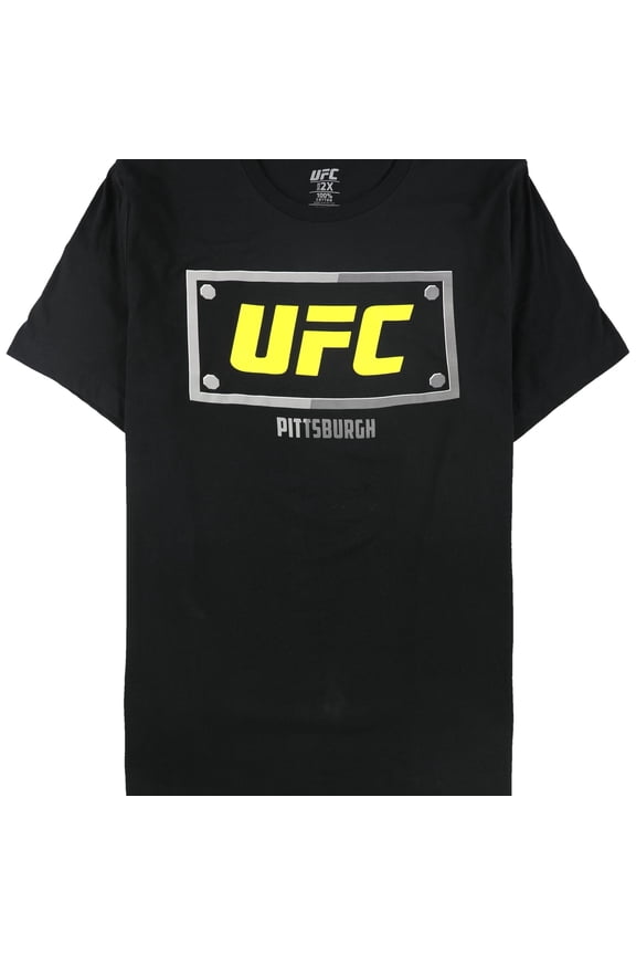 Mens Pittsburgh Steel City Bolt Graphic T-Shirt, Black, X-Large