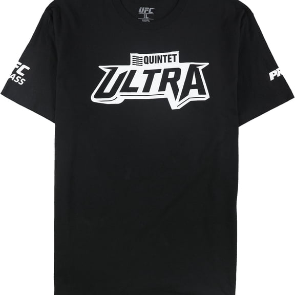 UFC Mens Quintet Ultra Graphic T-Shirt, Black, Medium