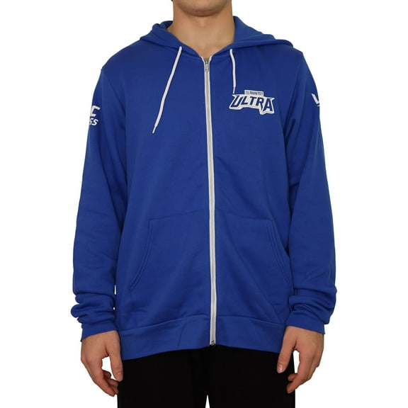 UFC Mens Quintet Ultra Hoodie Sweatshirt, Blue, Large