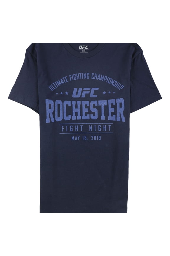 Mens Rochester Fight Night Graphic T-Shirt, Blue, X-Large