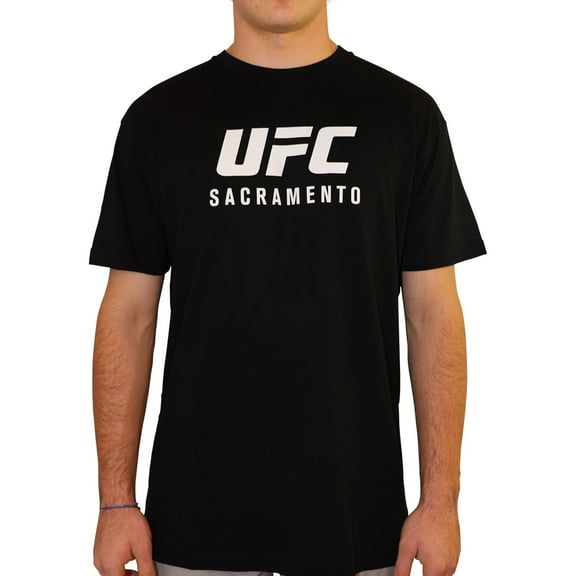 UFC Mens Sacramento July 13th Graphic T-Shirt, Black, Large