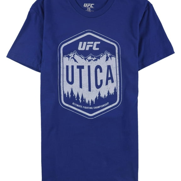 UFC Mens Utica Graphic T-Shirt, Blue, Small