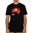 thumbnail image 1 of UFC Mens White Heart Graphic T-Shirt, Black, Medium, 1 of 4