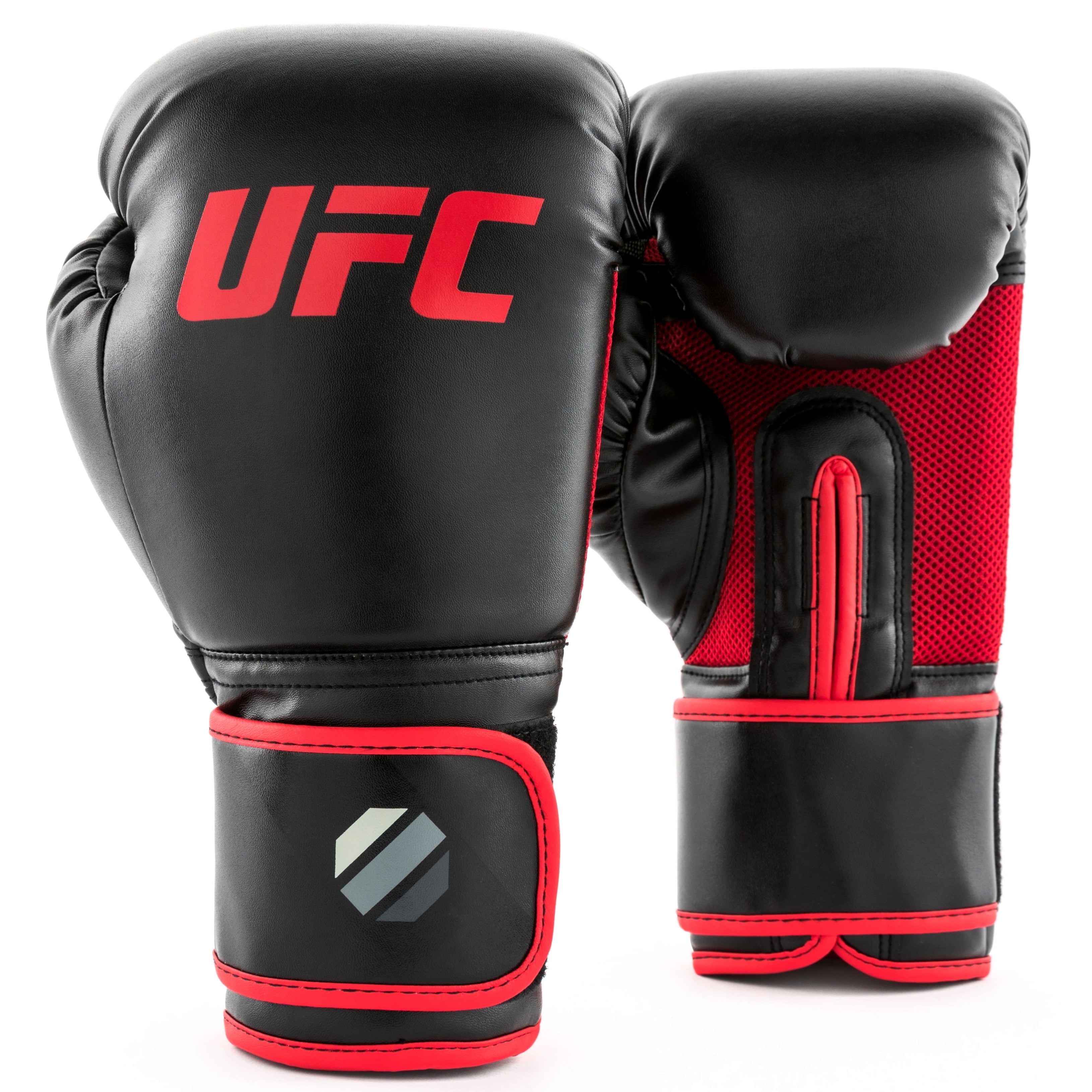 UFC Vanquish Training Gloves - 16oz, Black - MMA Boxing Training Gloves with Multi-Layer Foam Padding, 360 Strap, and Breathable VaporVent Mesh Palm - Recommended for Sparring, Heavy Bag Training, &
