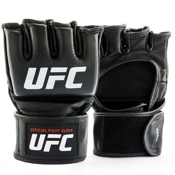 UFC Official Gloves - Women's Bantam Leather MMA Gloves with UFC Official Fight Gloves for Combat Sports