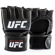 UFC Official Gloves - Womens Bantam Leather MMA Gloves with UFC Official Fight Gloves for Combat Sports
