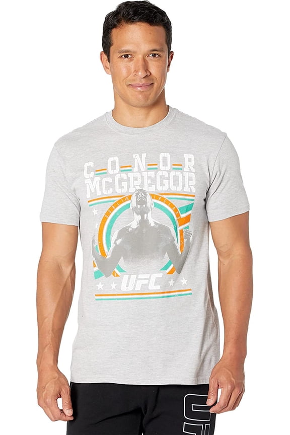 Officially Licensed Mens Conor McGregor Scream T-Shirt Large Heather