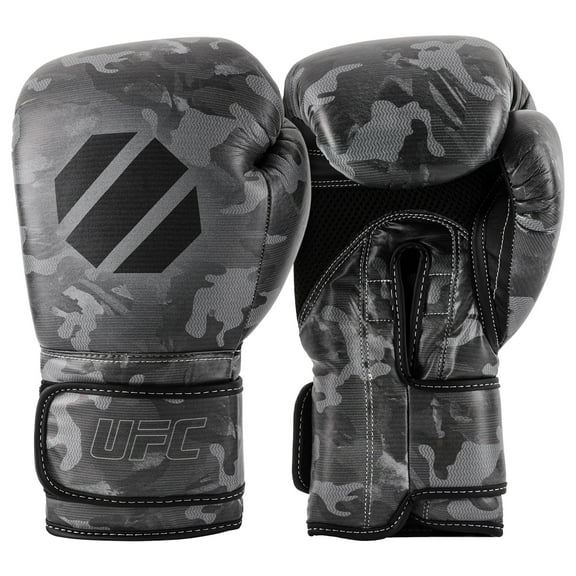 UFC Camo Washable Bag Gloves - S/M, Shadow - Machine-Washable Boxing Gloves, Breathable & Built for Battle - Strike Hard. Train Clean.