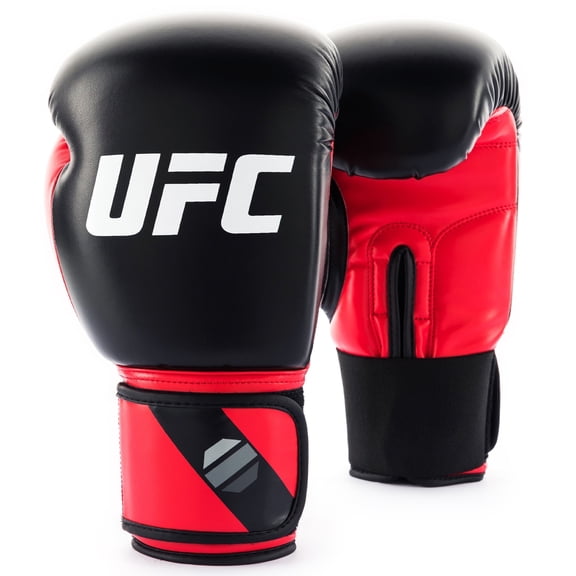 UFC Compact Bag Gloves - L/XL, Red/Black - Heavy Bag Training Gloves for Boxing & Mixed Martial Arts, with Form-Fit Ergonomic Hand Compartment