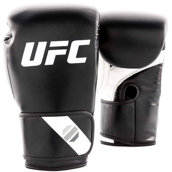 UFC Fitness Training Gloves - 14oz, Black - Durable Cardio Boxing Gloves, Ideal for Bag Work, Mitts, Kickboxing & Home Fitness