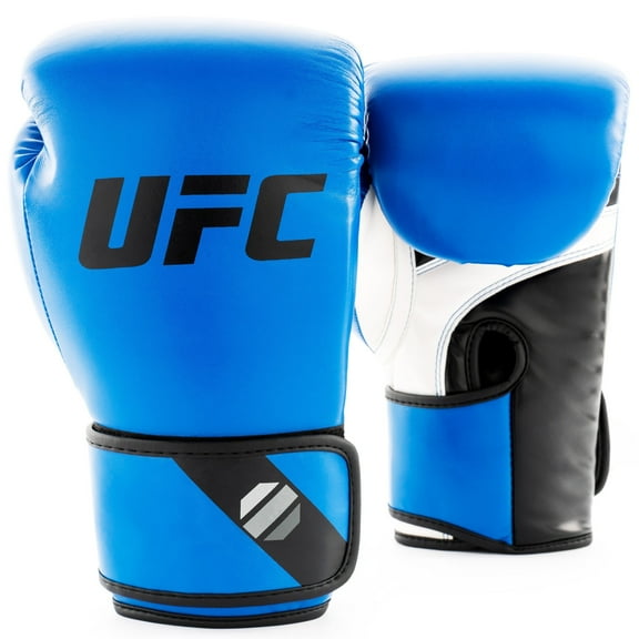 UFC Fitness Training Gloves - 16oz, Blue - Durable Cardio Boxing Gloves, Ideal for Bag Work, Mitts, Kickboxing & Home Fitness