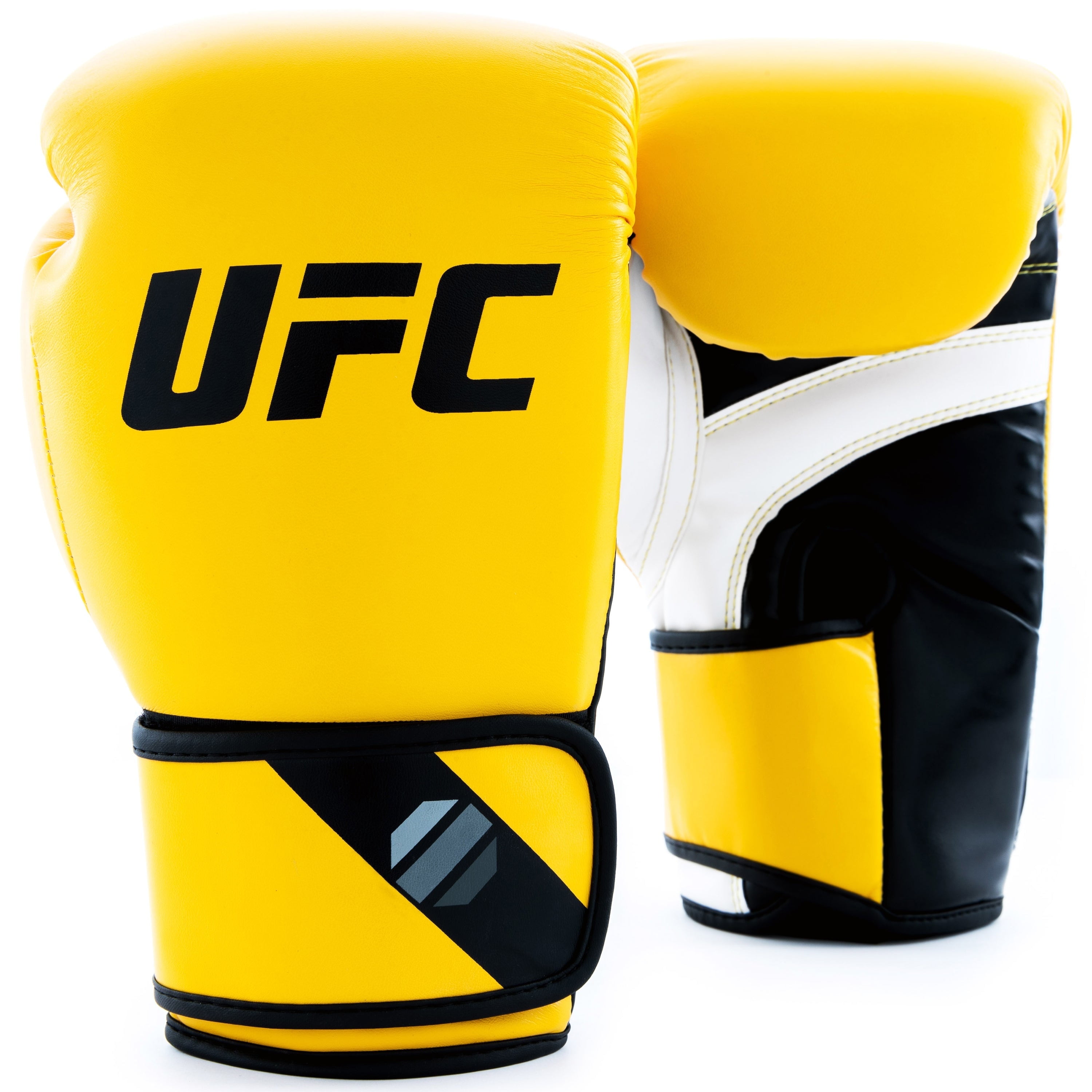 UFC Fitness Training Gloves - 16oz, Yellow - Durable Cardio Boxing Gloves, Ideal for Bag Work, Mitts, Kickboxing & Home Fitness