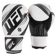 UFC Performance Rush Training Gloves - 14oz, White - Enhanced Performance, Protection and Durability in Boxing, MMA, Muay Thai, Kickboxing, Heavy Bag Training - Intermediate Level
